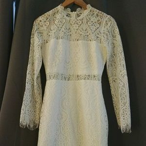 White lace dress